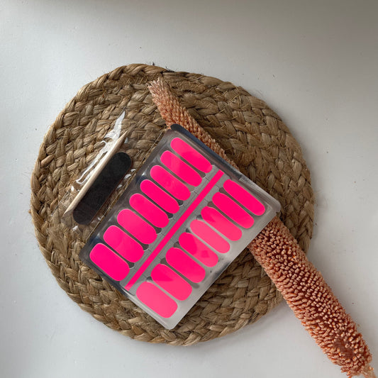 NailWrapz | Electric Pink Nailwrap