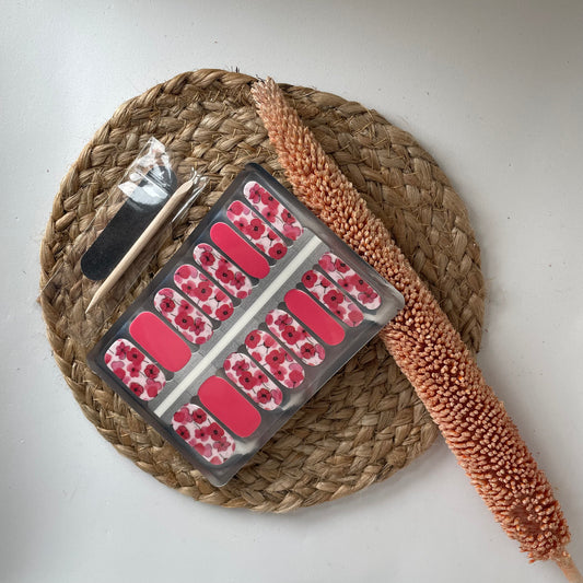 NailWrapz | Poppy Bouquet Nailwrap